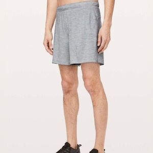 Lululemon Men's Surge Short 6" Linerless  in Heathered Gray